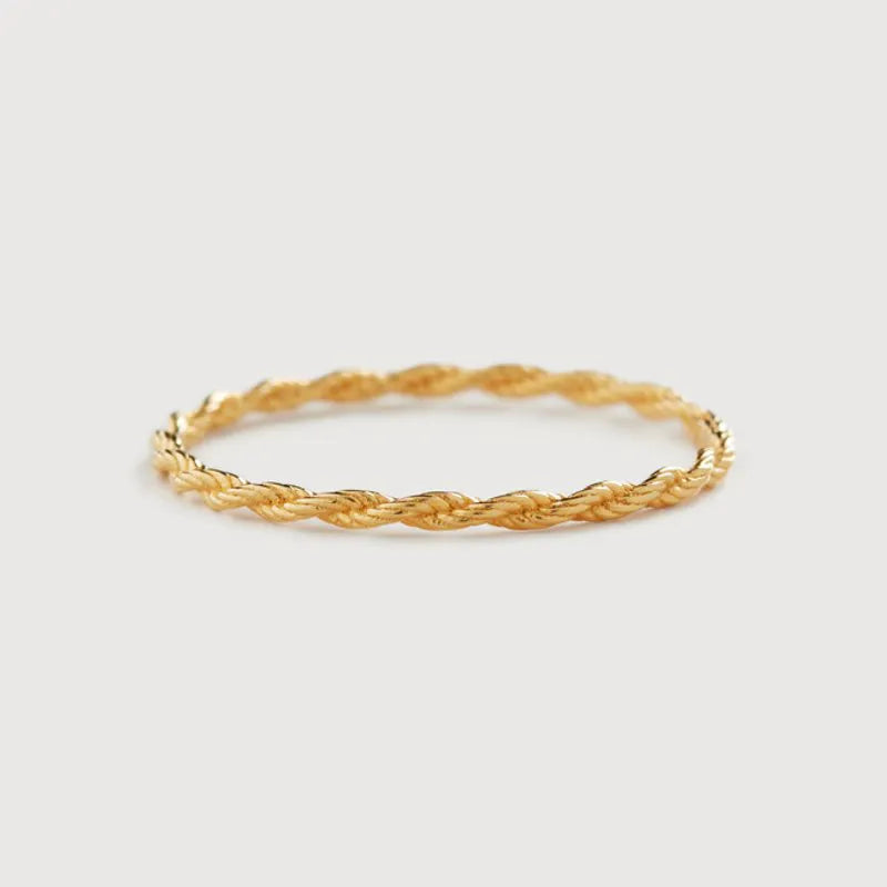 Gold Vermeil Corda Slim Ring