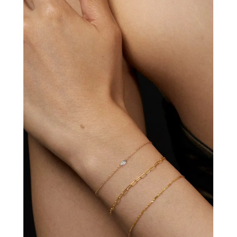 Gold Shimmer Chain Bracelet