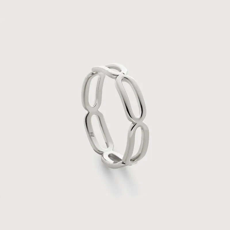 Sterling Silver Paperclip Stacking Ring