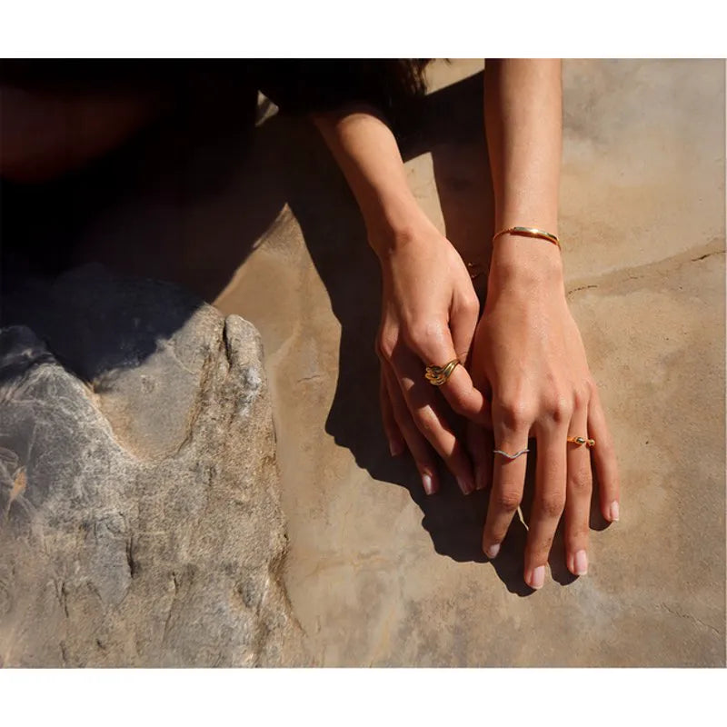 Gold Vermeil Swirl Ring