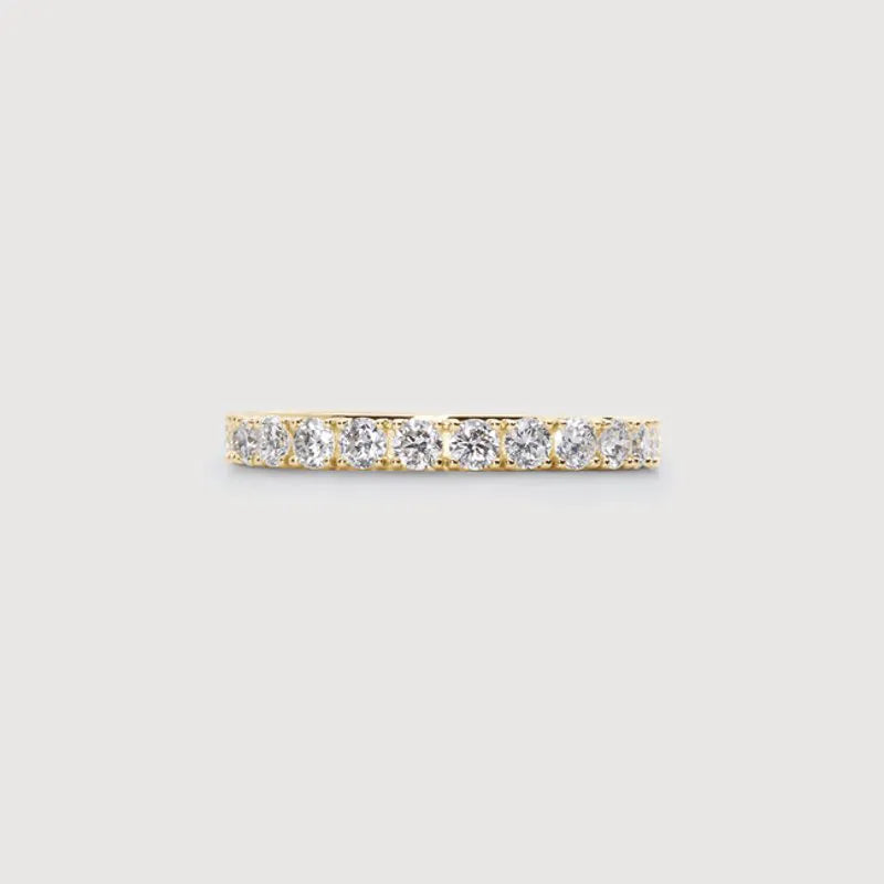 Gold Diamond Eternity Ring 2.5mm - Lab Grown Diamond