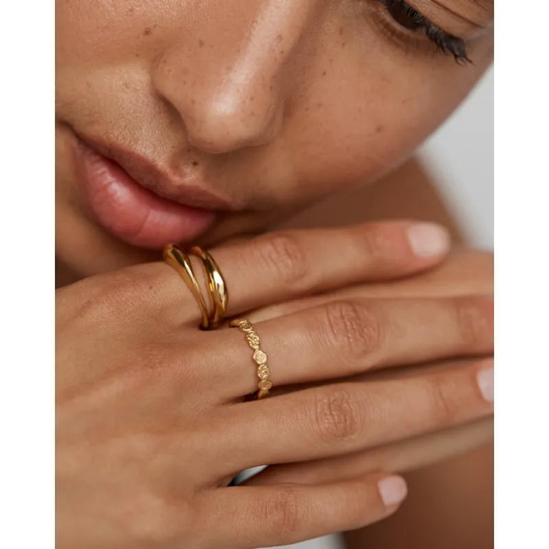 Gold Vermeil Capri Mini Stacking Ring