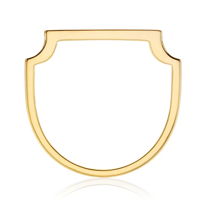 Gold Vermeil Signature Diamond Ring - Diamond