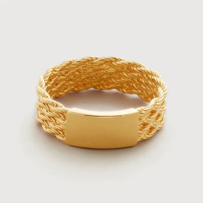 Gold Vermeil Corda Ring