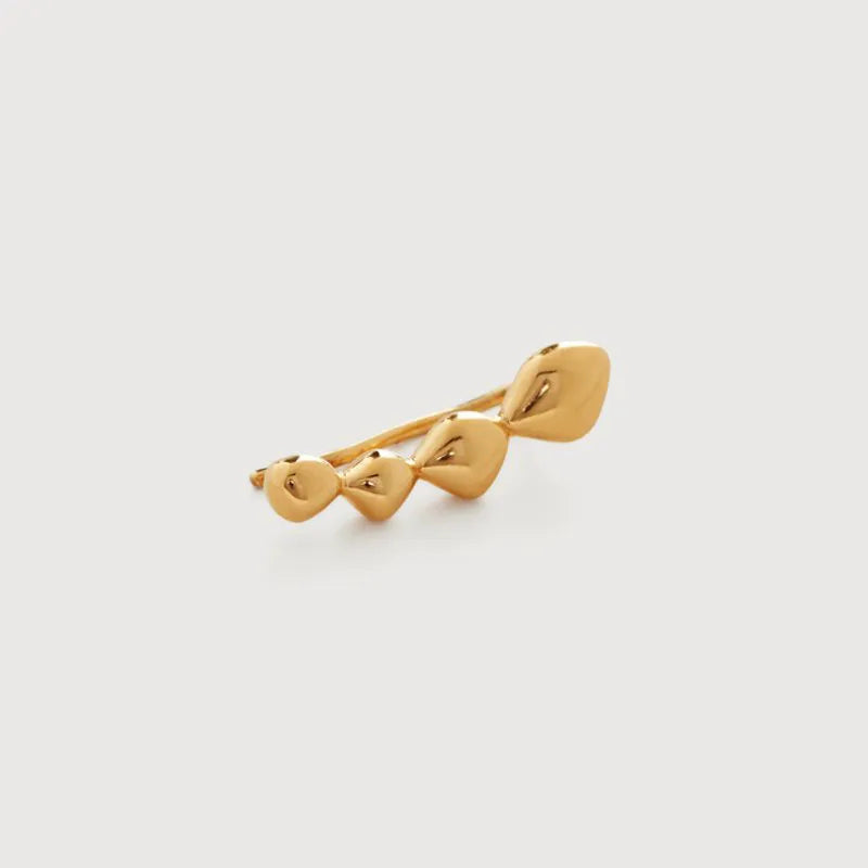 Gold Vermeil Nura Teardrop Single Climber Earring