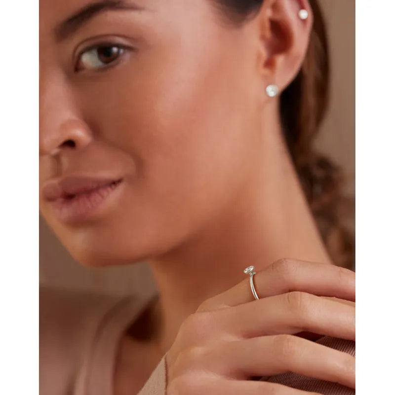 Sterling Silver Diamond Essential Ring - Diamond
