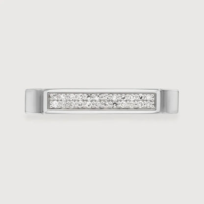 Sterling Silver Signature Diamond Ring - Diamond