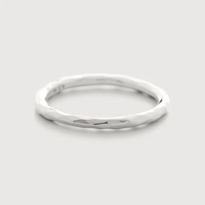 Sterling Silver MV Siren™ Hammered Ring