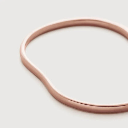 Rose Gold Vermeil Alta Capture Charm Bangle
