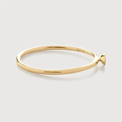 Gold Diamond Marquise Stacking Ring - Diamond