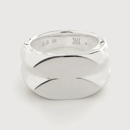Sterling Silver Havana Double Ring