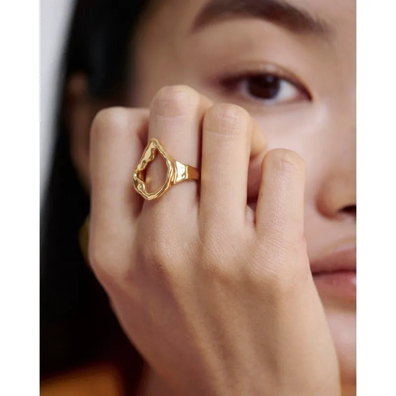 Gold Vermeil Lagoon Open Ring