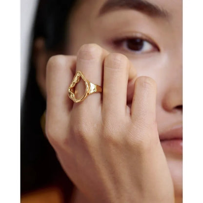 Gold Vermeil Lagoon Open Ring