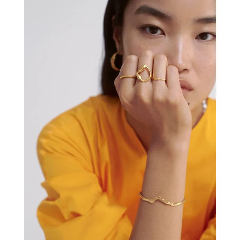Gold Vermeil Wishbone Bangle