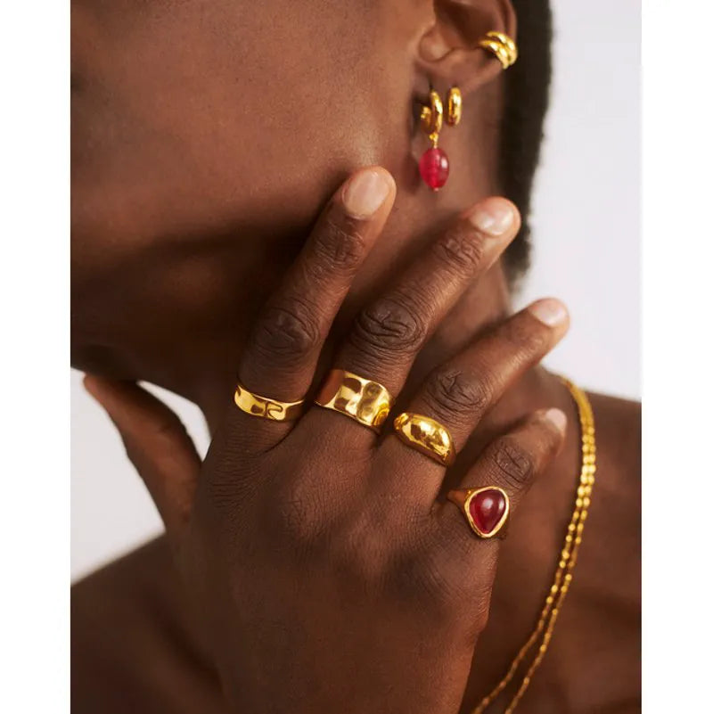 Gold Vermeil Deia Domed Ring