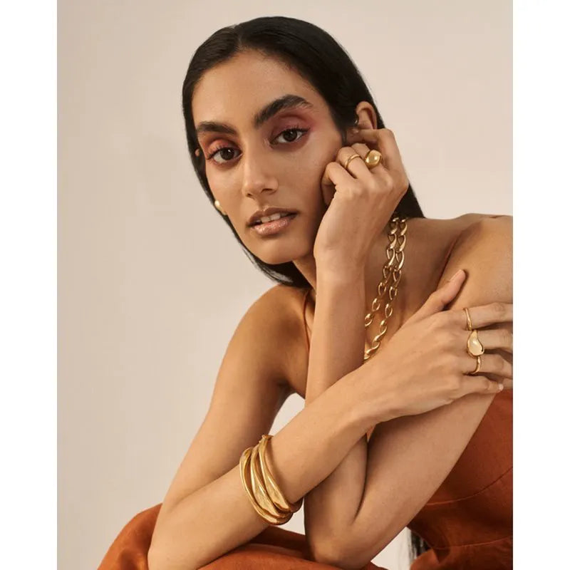 Gold Vermeil Nura Reef Bold Bangle