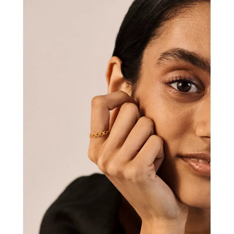 Gold Vermeil Nura Open Stacking Ring