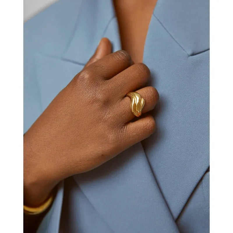 Gold Vermeil Swirl Ring