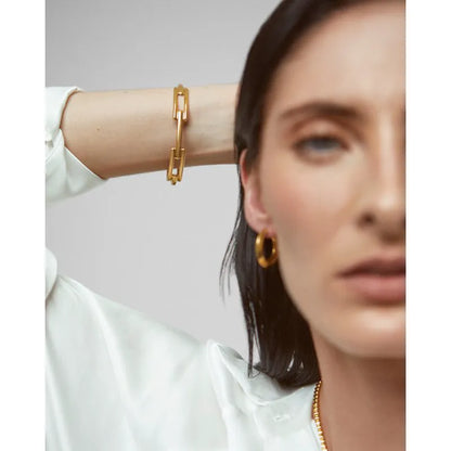 Gold Vermeil Signature Link Bangle