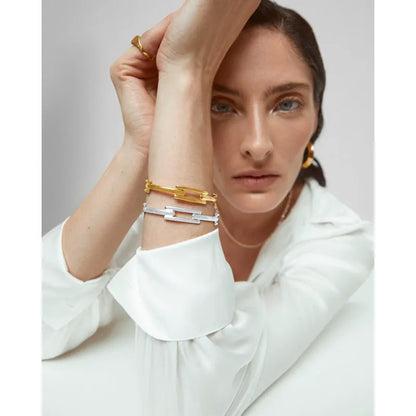 Gold Vermeil Signature Link Bangle
