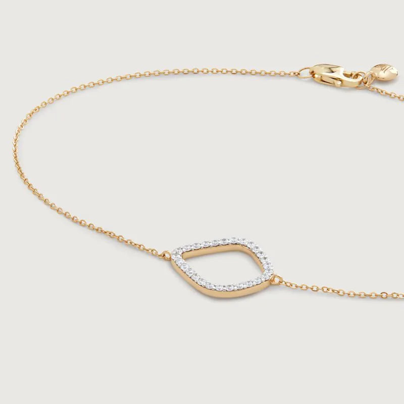 Gold Lab Grown Diamond Riva Kite Chain Bracelet - Lab Grown Diamond
