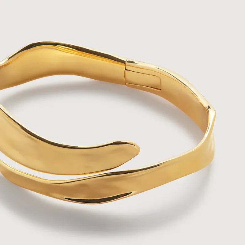 Gold Vermeil Wave Wrap Cuff
