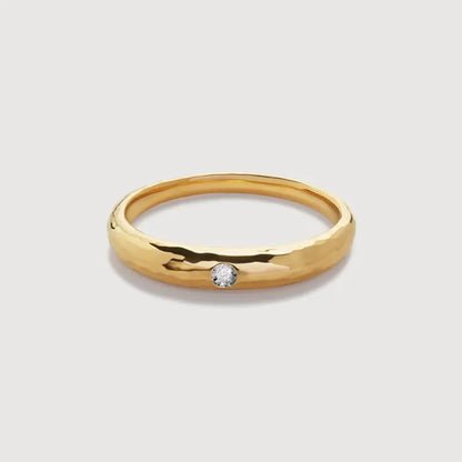 Gold Vermeil Deia Diamond Ring - Lab Grown Diamond
