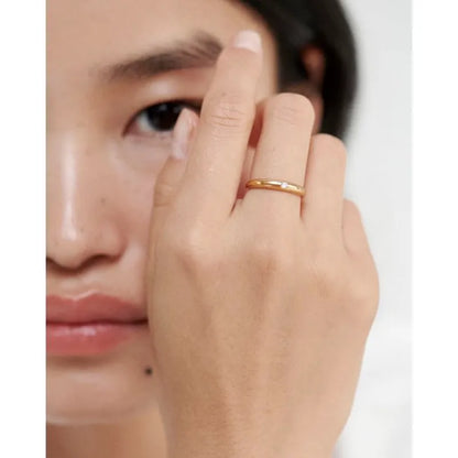 Gold Vermeil Deia Diamond Ring - Lab Grown Diamond
