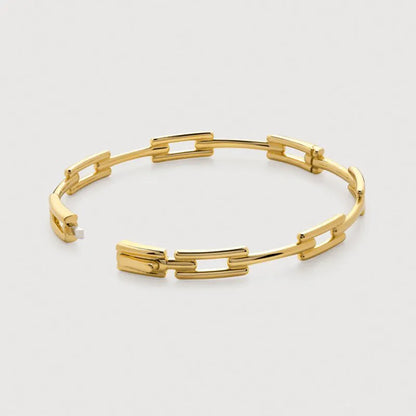 Gold Vermeil Signature Link Slim Bangle