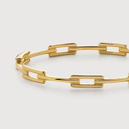 Gold Vermeil Signature Link Slim Bangle