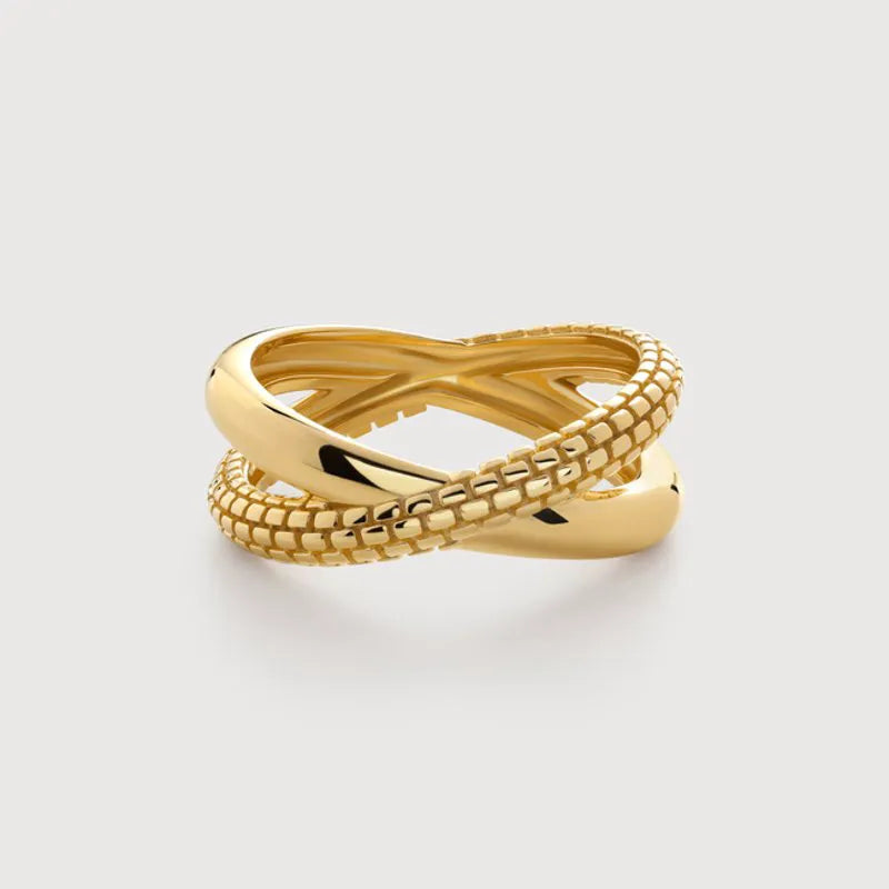 Gold Vermeil Heirloom Crossover Ring