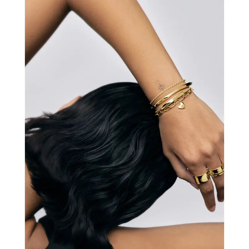 Gold Vermeil Heart Charm Bracelet