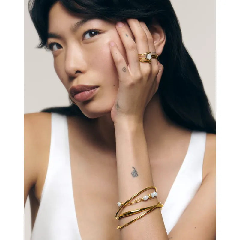 Gold Vermeil MV Siren™ Muse Bangle