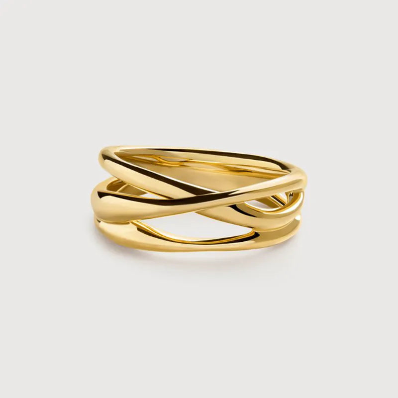 Gold Vermeil Nura Crossover Ring