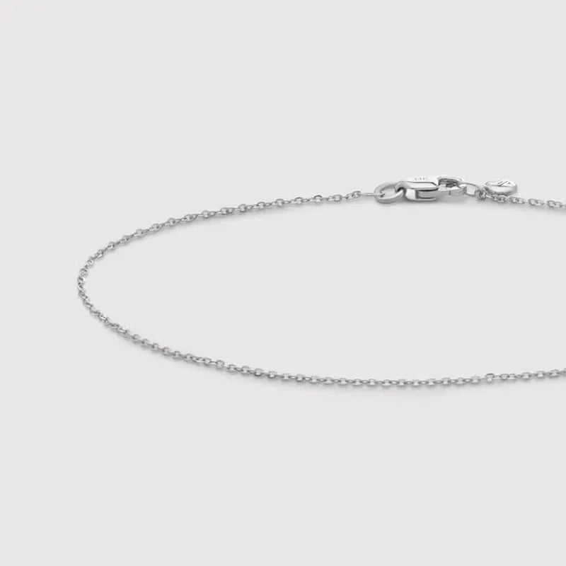 White Gold Super Fine Chain Bracelet