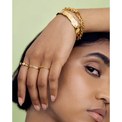 Gold Vermeil Octagon Stacking Ring