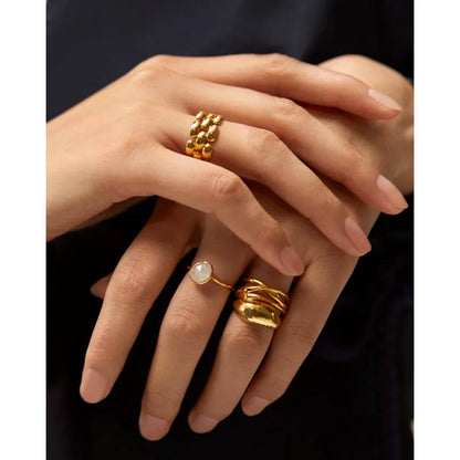 Gold Vermeil Heirloom Chain Ring