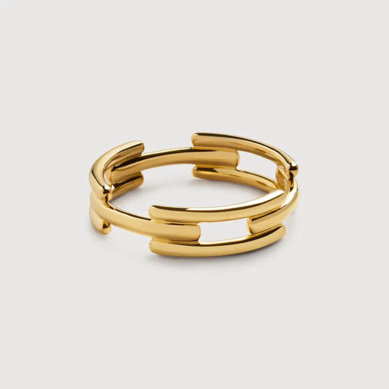 Gold Vermeil Signature Link Stacking Ring