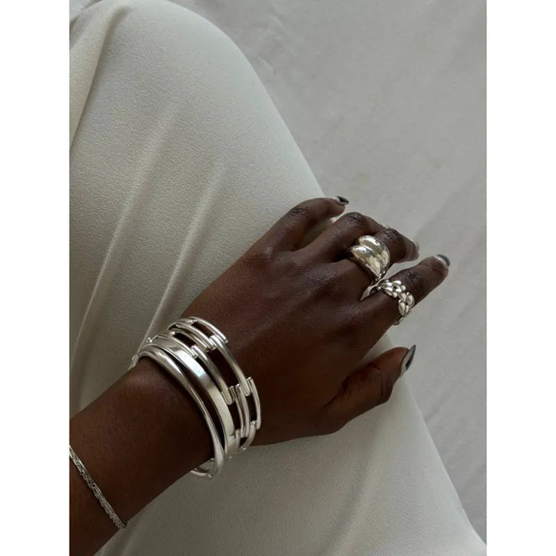 Sterling Silver Deia Domed Ring