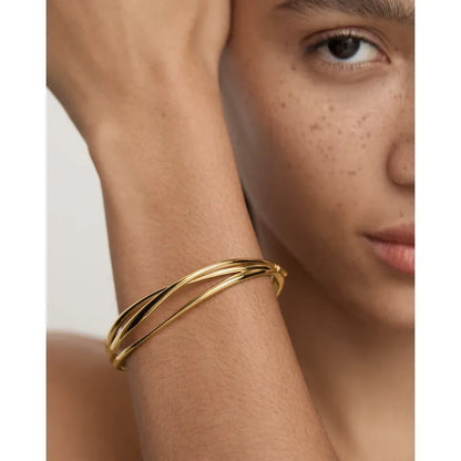 Gold Vermeil Nura Wrap Bangle