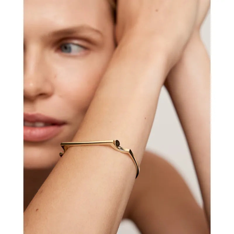 Gold Signature Slim Bangle