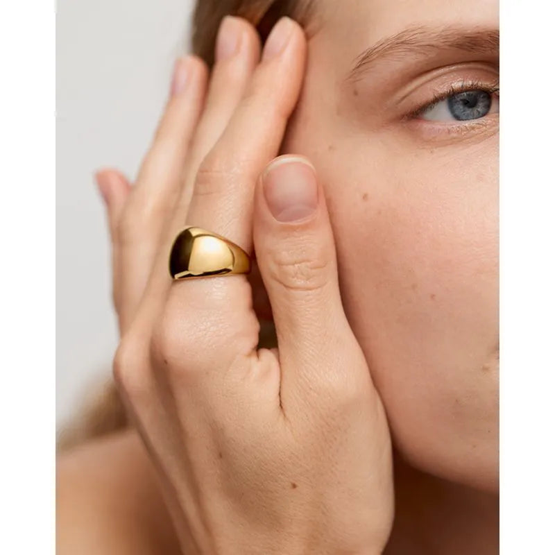 Gold Vermeil Tapered Ring