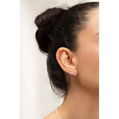Gold Vermeil Nura Teardrop Single Climber Earring