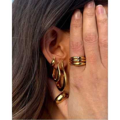 Gold Vermeil Deia Diamond Ring - Lab Grown Diamond