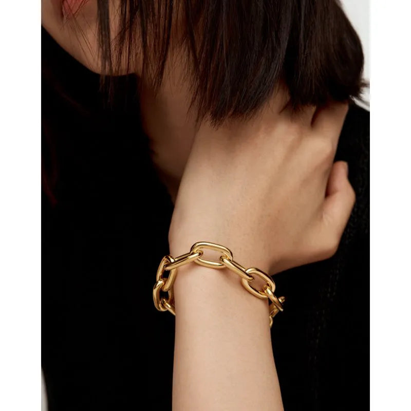 Gold Vermeil Kate Young Bold Link Bracelet