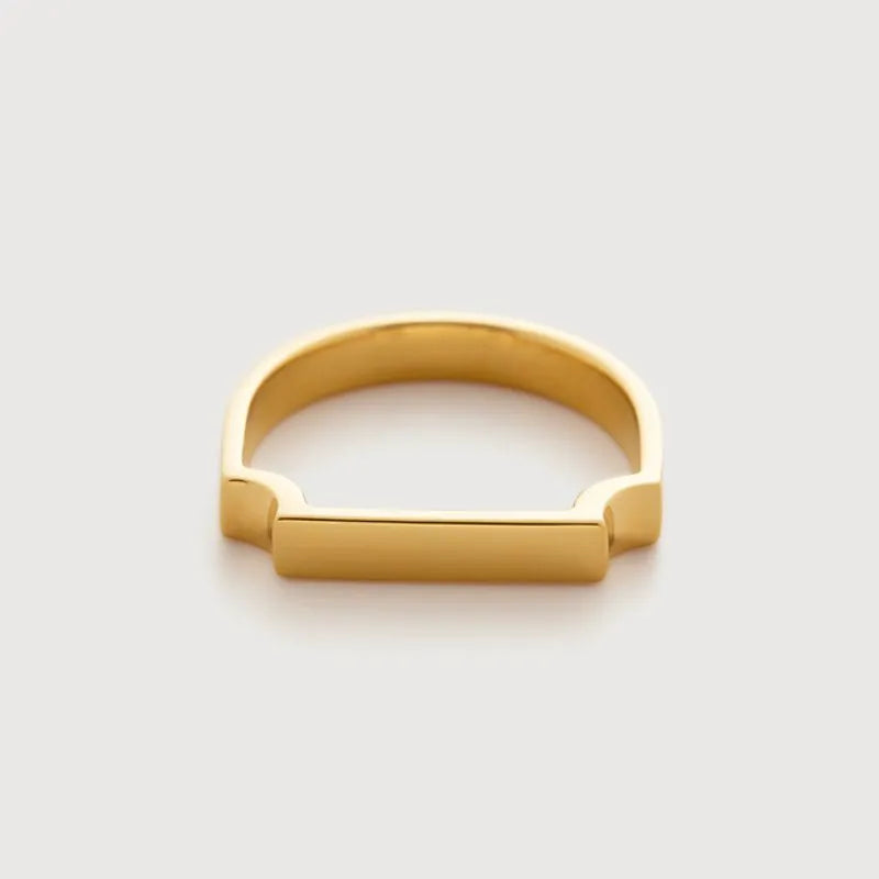 Gold Vermeil Signature Ring