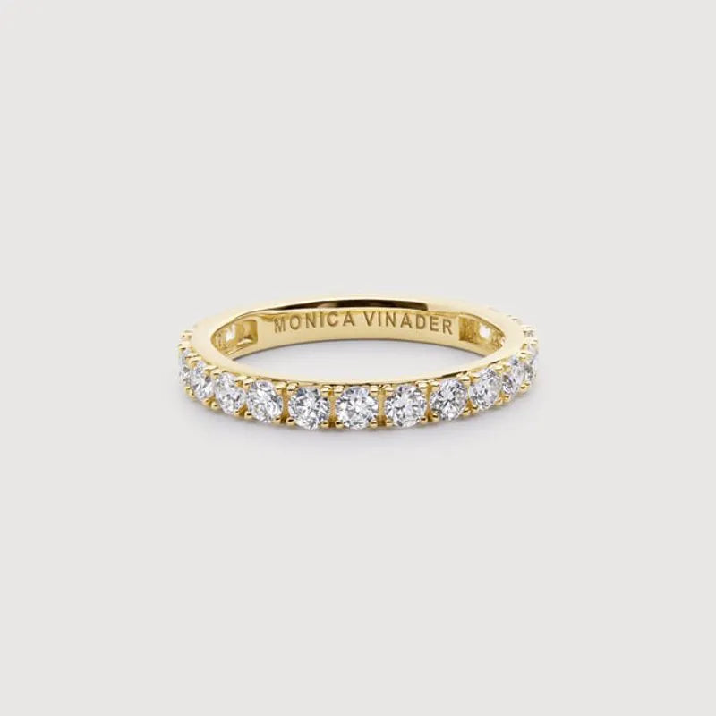 Gold Diamond Eternity Ring 2.5mm - Lab Grown Diamond