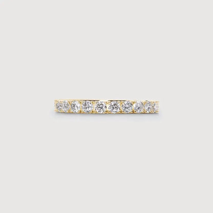 Gold Diamond Eternity Ring 2.5mm - Lab Grown Diamond