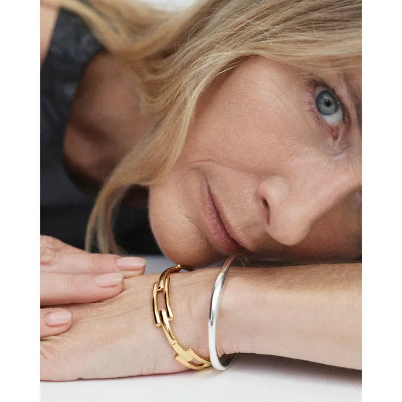 Gold Vermeil Signature Link Bangle