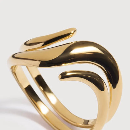 Gold Vermeil Swirl Wrap Ring